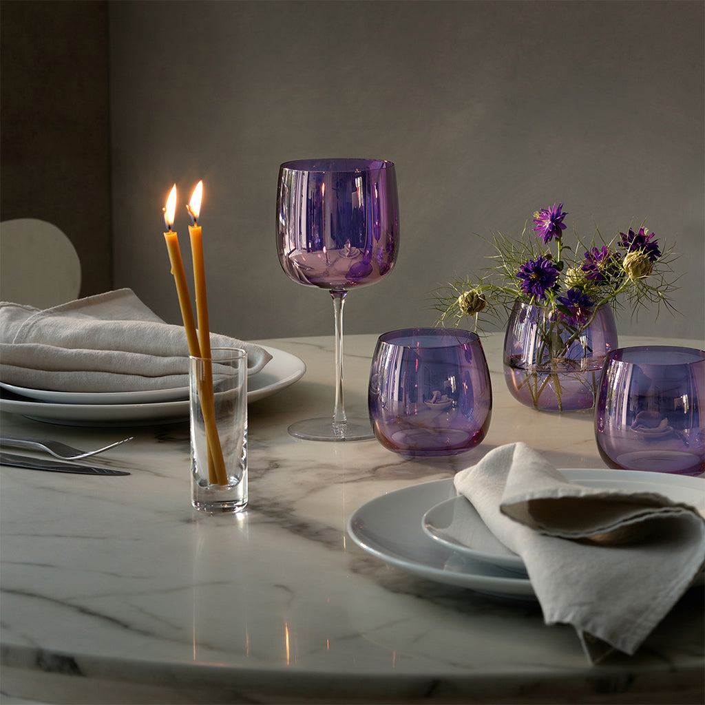 Aurora Wine Glasses Polar Violet (Set of 4)