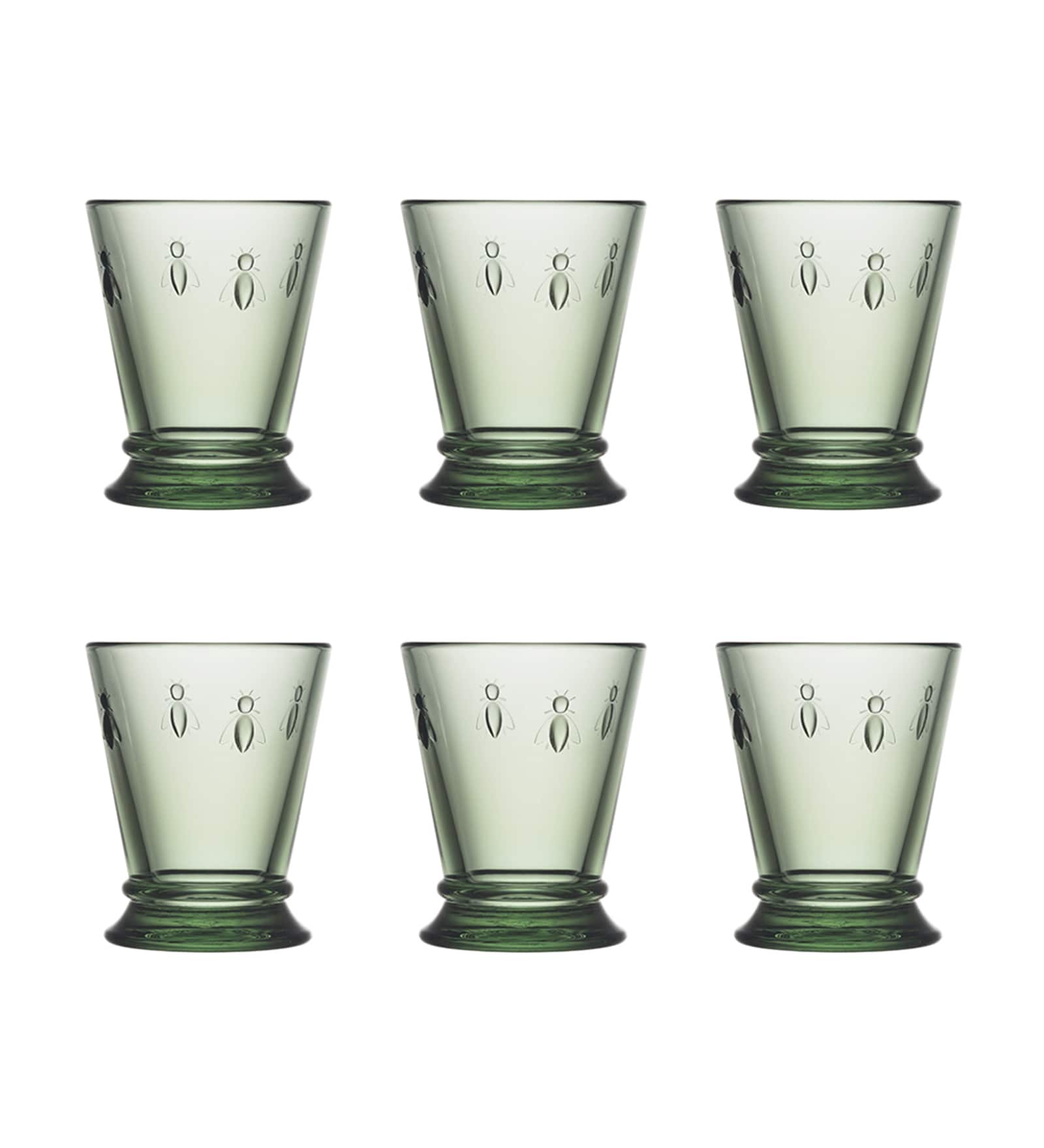 Abeille Provence Green Bee Tumbler (Set of 6)