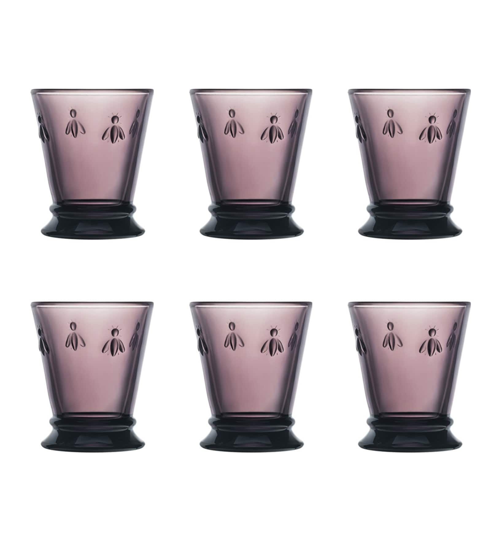 Abeille Eggplant Bee Tumbler (Set of 6)