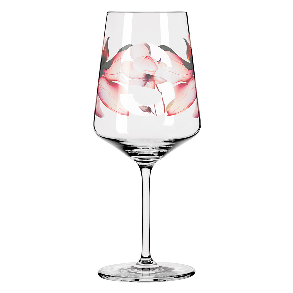 Summer Sonnet Floral Wine Glass #2 (Set of 2)