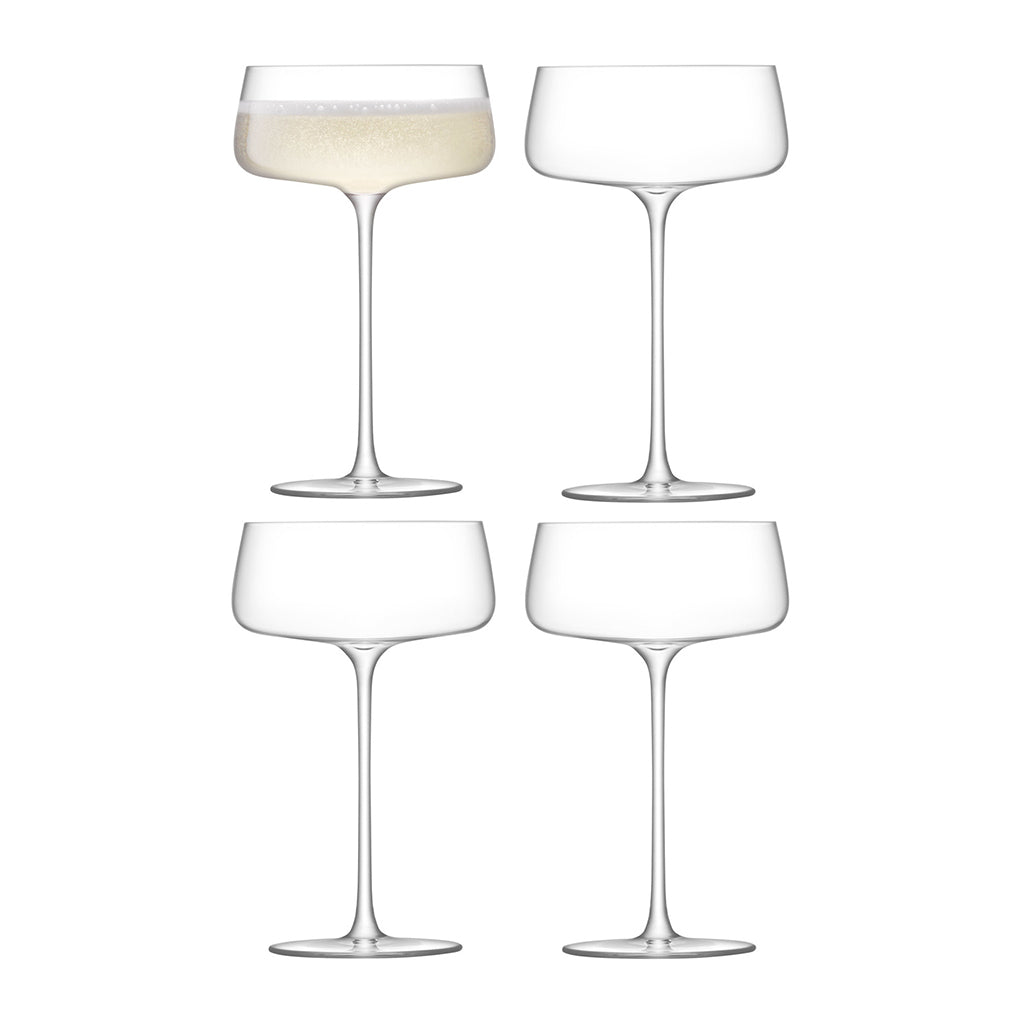 Metropolitan Champagne Saucers (Set of 4)