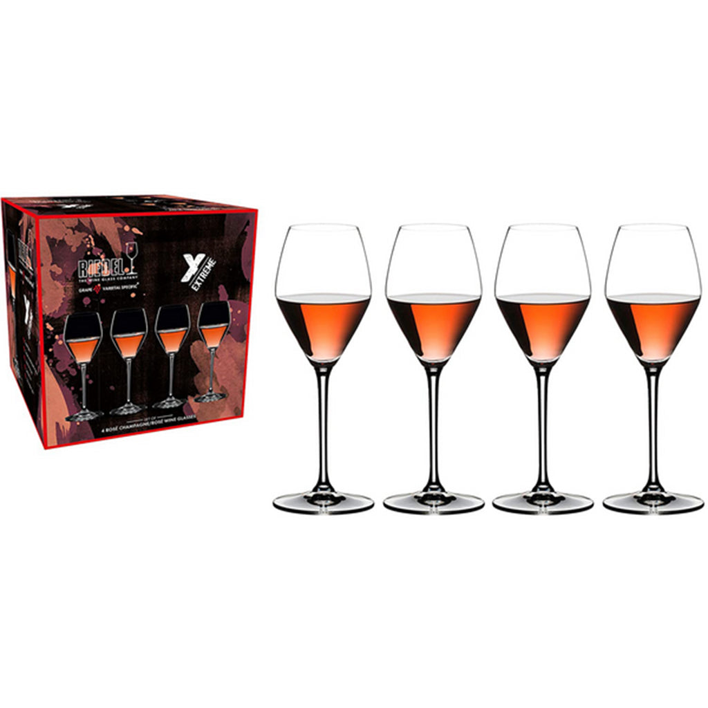 Extreme Rose Champagne Glass (Set of 4)