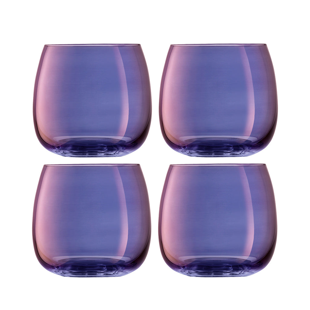 Aurora Stemless Glasses Polar Violet (Set of 4)