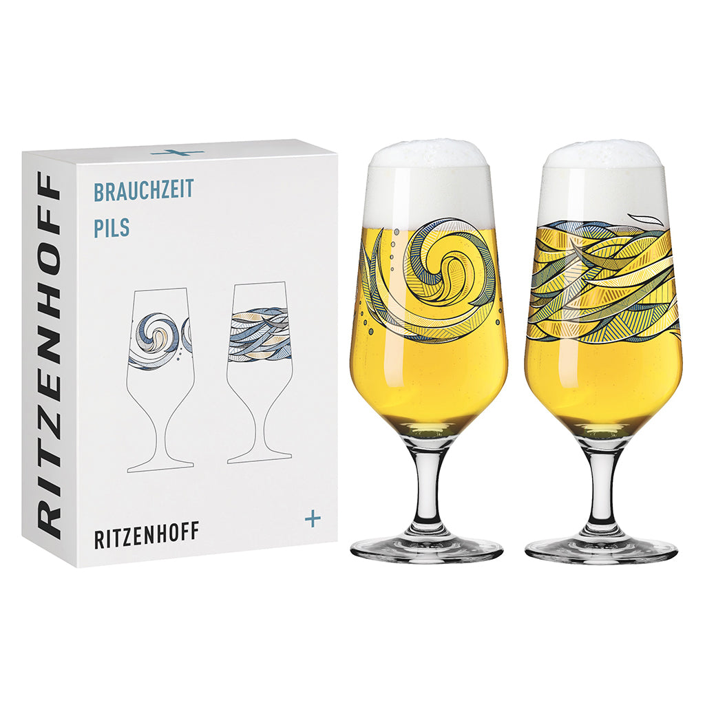 Brauchzeit Pilsner Beer Glass #2 (Set of 2)