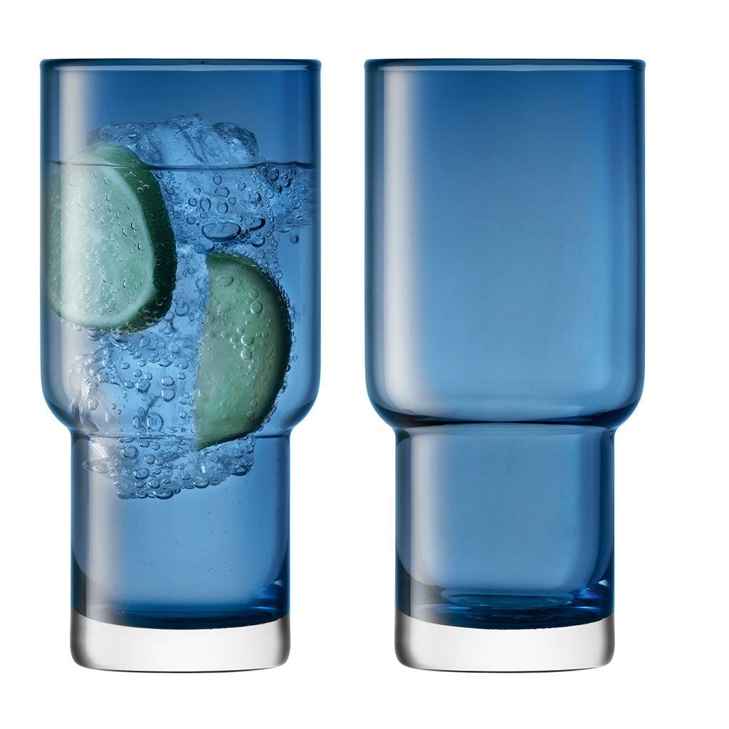 Utility Highball Sapphire (Set of 2)