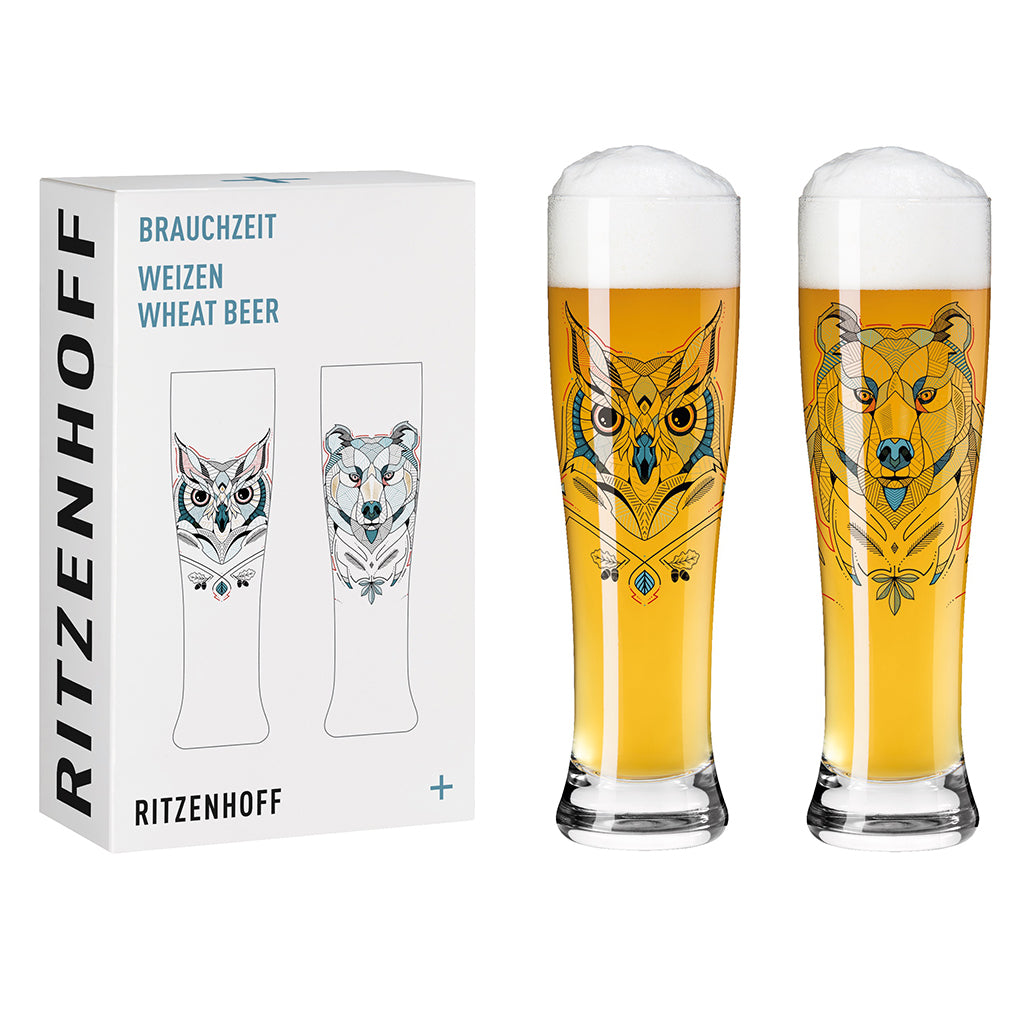 Brauchzeit Wheat Beer Glass #1 (Set of 2)