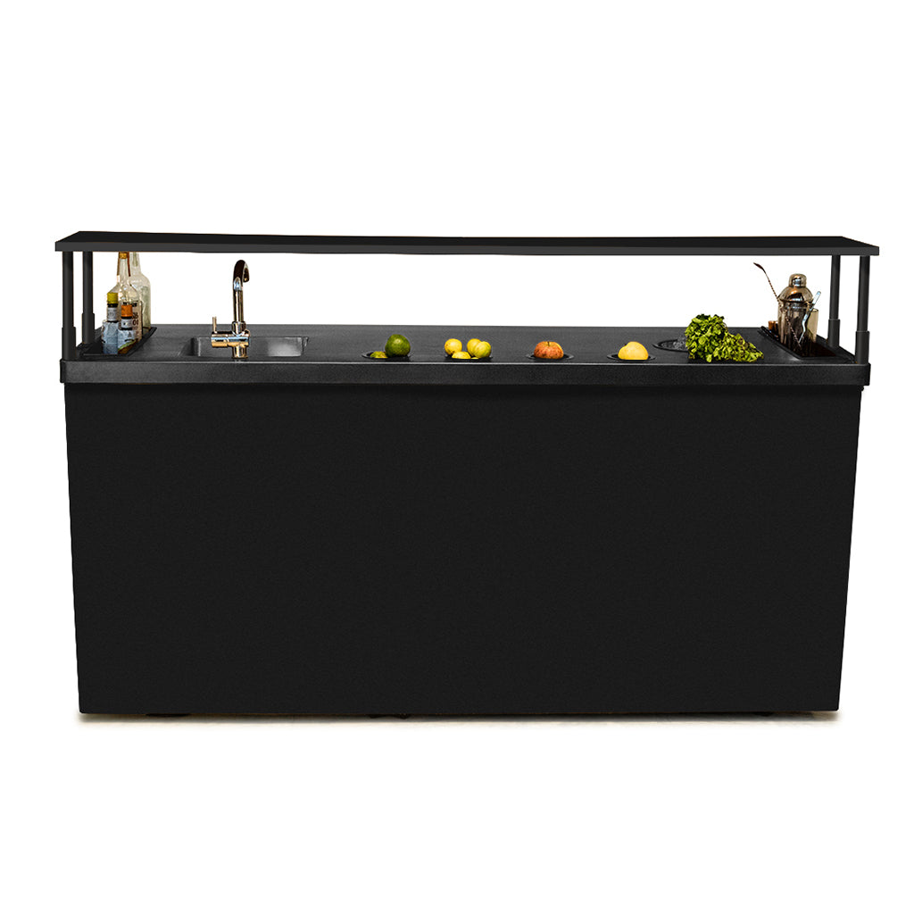 Double Model X Home Bar - Matt Black Finish